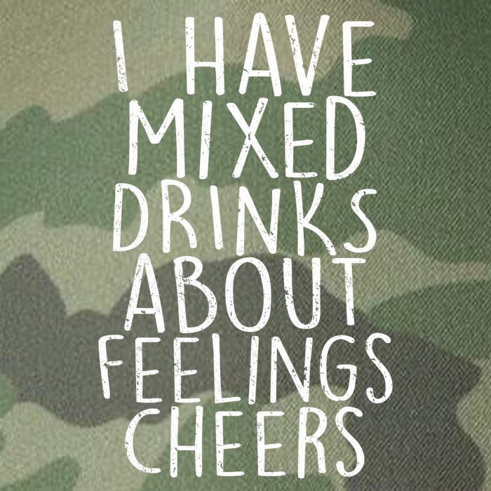 Mixed Drinks About Feelings Cheers Legacy Tie Dye Trucker Hat