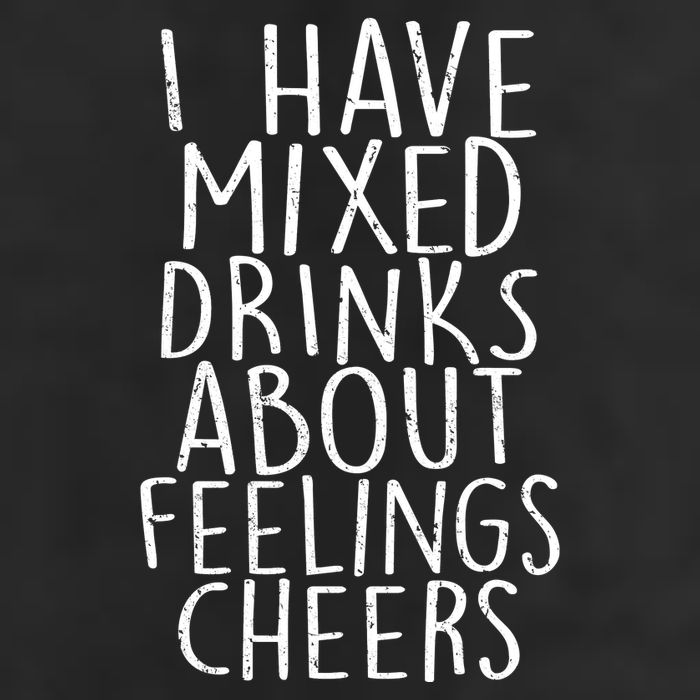 Mixed Drinks About Feelings Cheers 25L Jumbo Tote