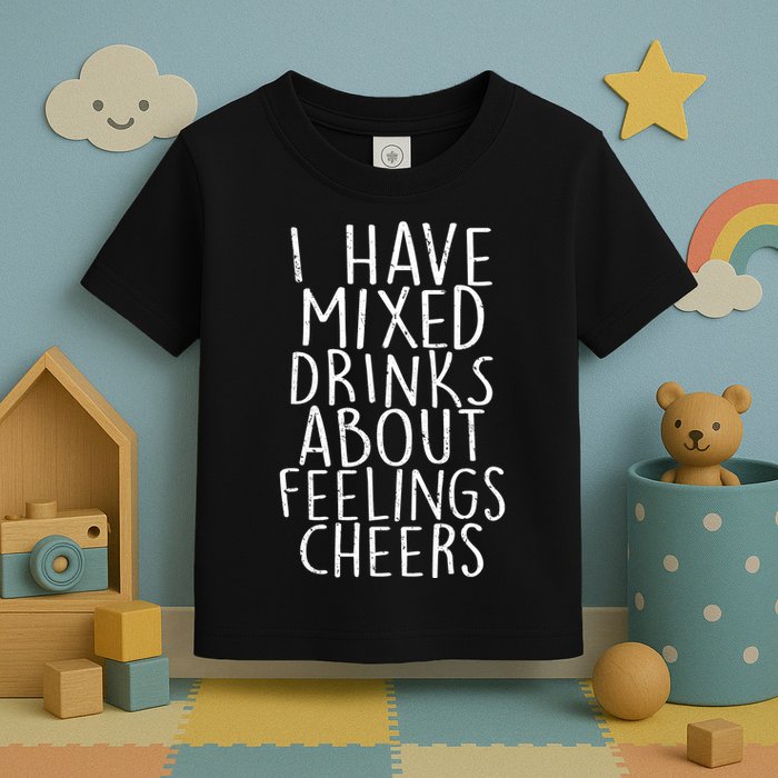 Mixed Drinks About Feelings Cheers Toddler T-Shirt