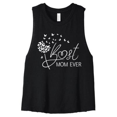 Mothers Day Best Mom Ever Gifts From Daughter Son Mom Women's Racerback Cropped Tank