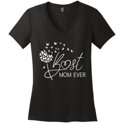 Mothers Day Best Mom Ever Gifts From Daughter Son Mom Women's V-Neck T-Shirt