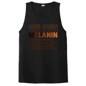 Melanin Definition Black History Month Black Gift PosiCharge Competitor Tank