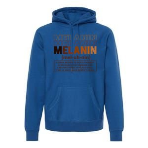 Melanin Definition Black History Month Black Gift Premium Hoodie