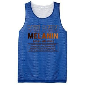 Melanin Definition Black History Month Black Gift Mesh Reversible Basketball Jersey Tank