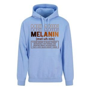 Melanin Definition Black History Month Black Gift Unisex Surf Hoodie