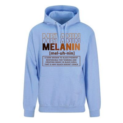 Melanin Definition Black History Month Black Gift Unisex Surf Hoodie