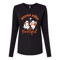 Making Dogs Bootiful Halloween Womens Cotton Relaxed Long Sleeve T-Shirt