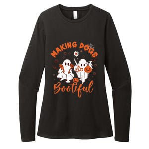 Making Dogs Bootiful Halloween Womens CVC Long Sleeve Shirt