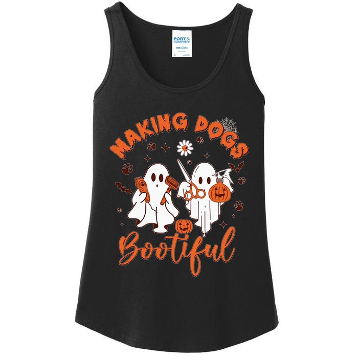 Making Dogs Bootiful Halloween Ladies Essential Tank