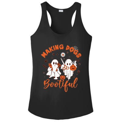 Making Dogs Bootiful Halloween Ladies PosiCharge Competitor Racerback Tank