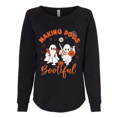 Making Dogs Bootiful Halloween Womens California Wash Sweatshirt