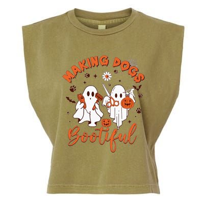 Making Dogs Bootiful Halloween Garment-Dyed Women's Muscle Tee