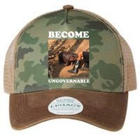 Moo Deng Become Ungovernable Legacy Tie Dye Trucker Hat