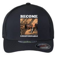Moo Deng Become Ungovernable Flexfit Unipanel Trucker Cap