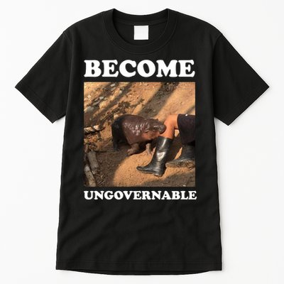 Moo Deng Become Ungovernable Tall T-Shirt