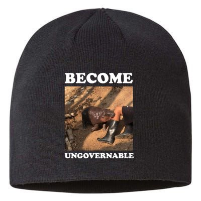 Moo Deng Become Ungovernable Sustainable Beanie