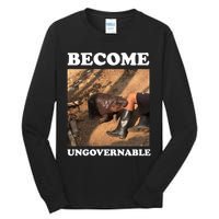 Moo Deng Become Ungovernable Tall Long Sleeve T-Shirt