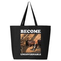 Moo Deng Become Ungovernable 25L Jumbo Tote