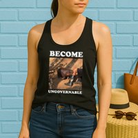 Moo Deng Become Ungovernable Womens Tank Top
