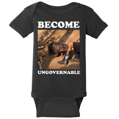 Moo Deng Become Ungovernable Baby Bodysuit