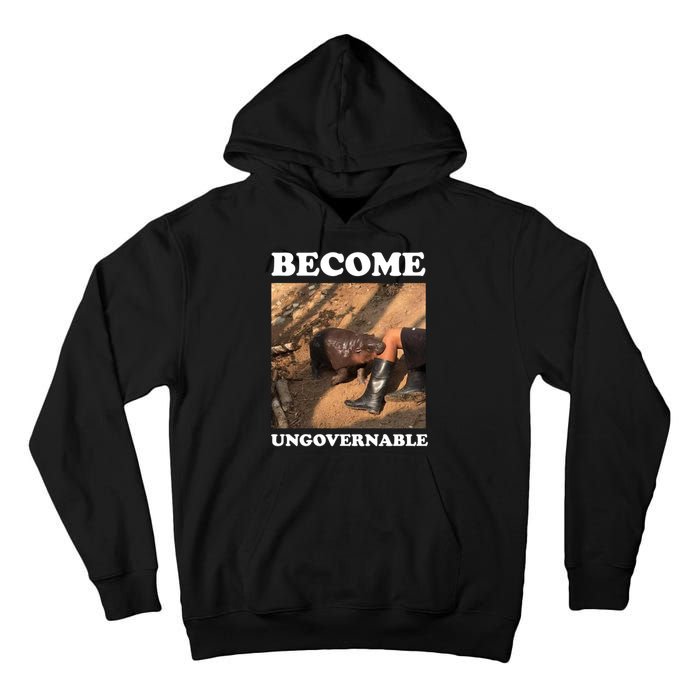 Moo Deng Become Ungovernable Tall Hoodie