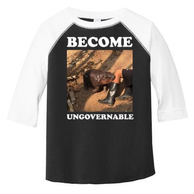 Moo Deng Become Ungovernable Toddler Fine Jersey T-Shirt