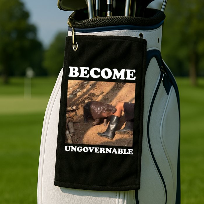 Moo Deng Become Ungovernable Golf Towel