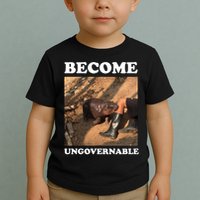 Moo Deng Become Ungovernable Toddler T-Shirt