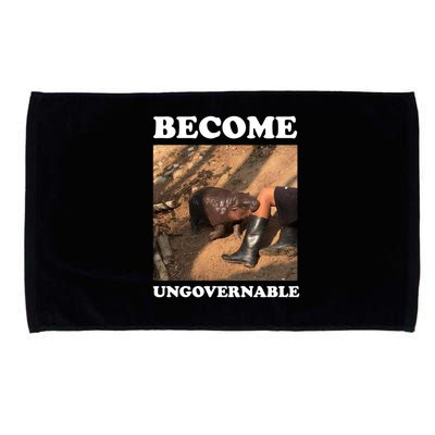 Moo Deng Become Ungovernable Microfiber Hand Towel