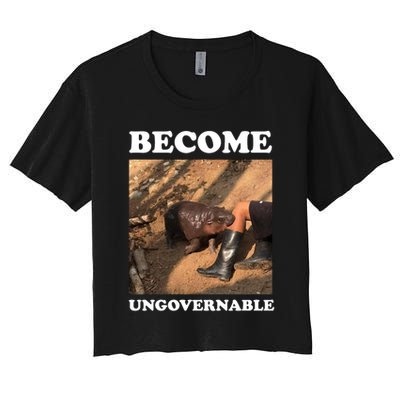 Moo Deng Become Ungovernable Crop Top