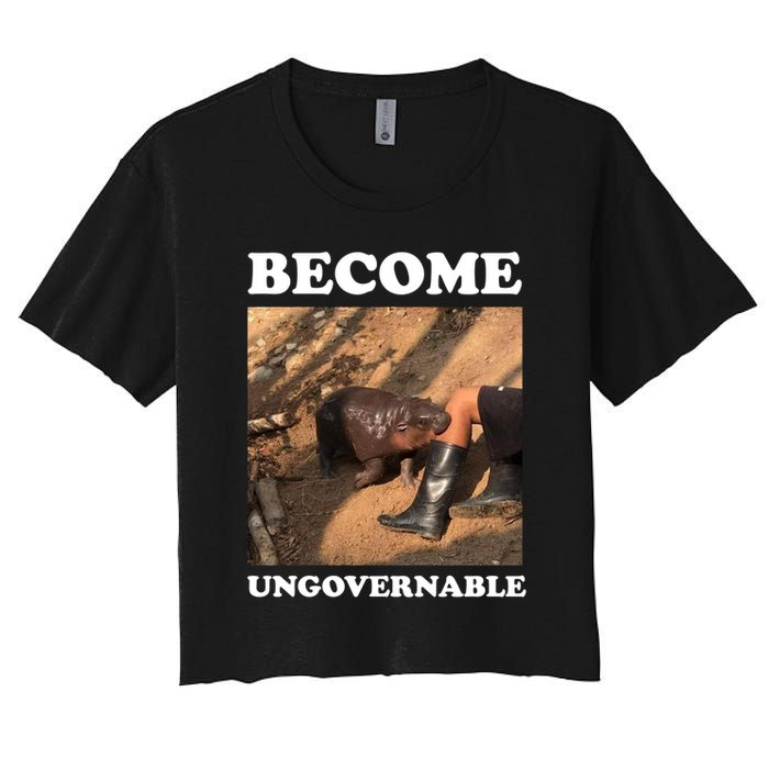 Moo Deng Become Ungovernable Crop Top