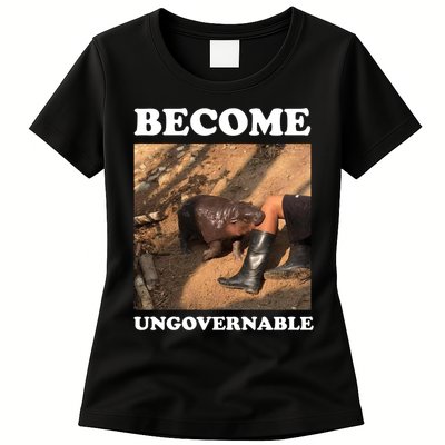 Moo Deng Become Ungovernable Womens T-Shirt