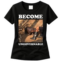 Moo Deng Become Ungovernable Womens T-Shirt