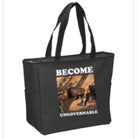 Moo Deng Become Ungovernable Zip Tote Bag