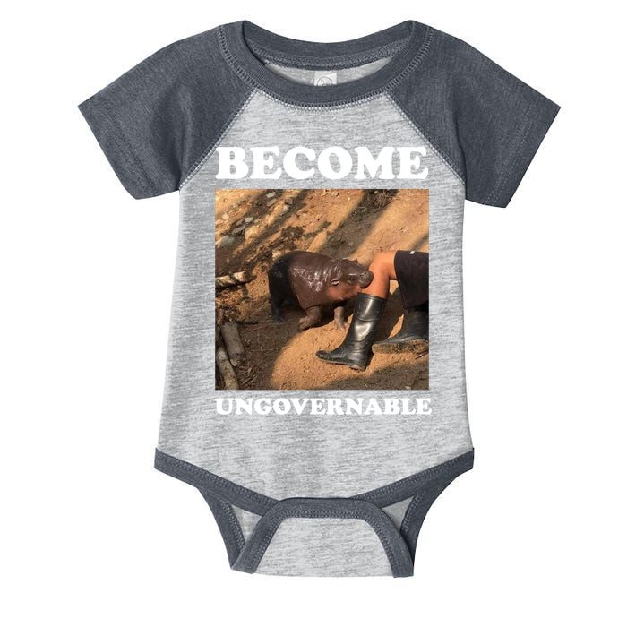 Moo Deng Become Ungovernable Infant Baby Jersey Bodysuit