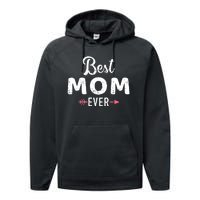 Mothers Day Best Mom Ever Performance Fleece Hoodie