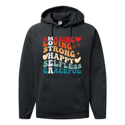 Mother Definition Best Mom Mothers Day Performance Fleece Hoodie