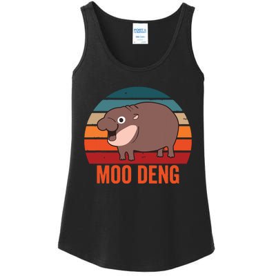 Moo Deng Baby Hippo Zoo Baby Hippo Vintage Ladies Essential Tank