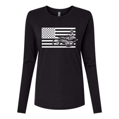 Motocross Dirt Bike Apparel Dirt Bike Motocross Womens Cotton Relaxed Long Sleeve T-Shirt