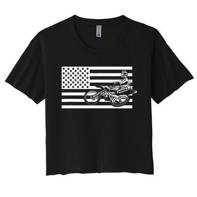 Motocross Dirt Bike Apparel Dirt Bike Motocross Women's Crop Top Tee