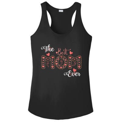 Mothers Day Best Mom Ever From Daughter Son Mom Ladies PosiCharge Competitor Racerback Tank