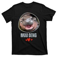 Moo Deng Bouncy Pig In Thai Picture The Cute Baby Hippo T-Shirt