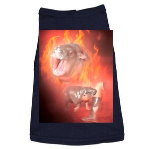 Moo Deng Bouncy Pig In Thai Fire Picture The Cute Baby Hippo Doggie Tank