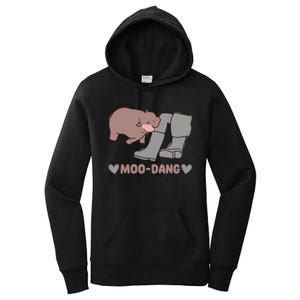 Moo Deng Bouncy Pig In Thai Picture Women's Pullover Hoodie