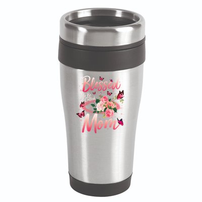 Mother's Day Blessed To Be Called Mom Butterflies And Roses 16oz Travel Tumbler