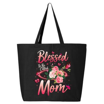Mother's Day Blessed To Be Called Mom Butterflies And Roses 25L Jumbo Tote