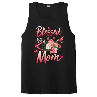 Mother's Day Blessed To Be Called Mom Butterflies And Roses PosiCharge Competitor Tank