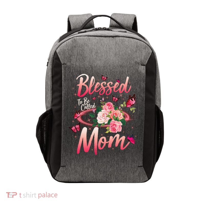 Mother's Day Blessed To Be Called Mom Butterflies And Roses Vector Backpack