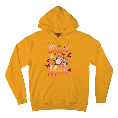 Mother's Day Blessed To Be Called Mom Butterflies And Roses Hoodie