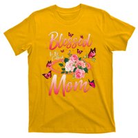 Mother's Day Blessed To Be Called Mom Butterflies And Roses T-Shirt